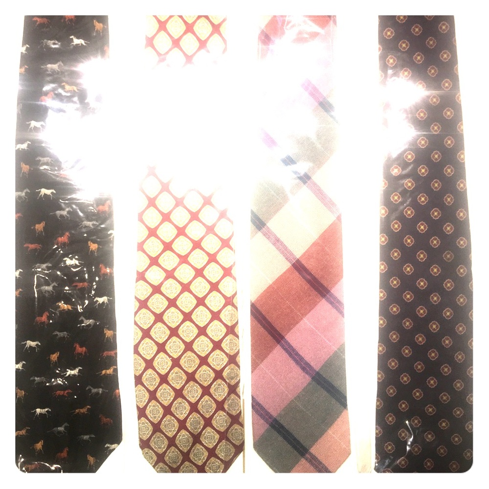 Set of 4 Designer Men Ties J.Crew Brand New